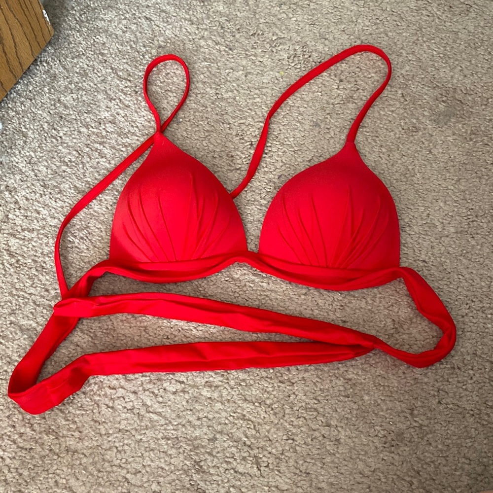 NWB RED BIKINI TOP